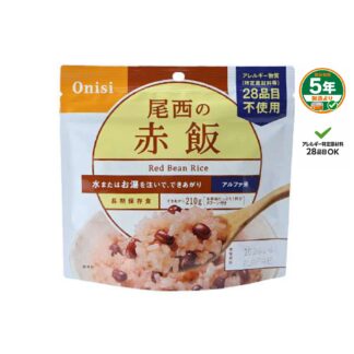 【尾西】アルファ米ごはん 赤飯