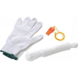 軍手・ロープ・笛3点セット