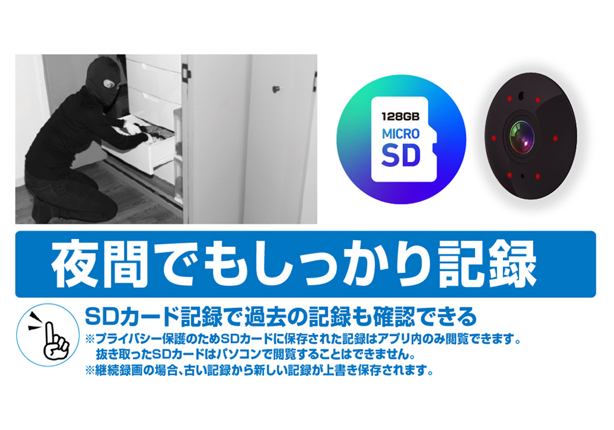 室内用スマートカメラ KJ-182 - 画像 (10)