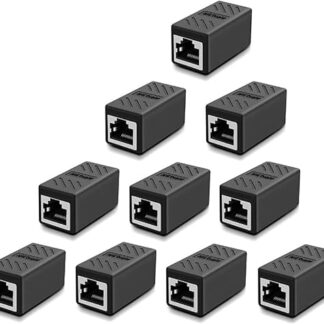 【HELVAK】RJ45 LANケーブル 中継コネクタ（10個入り）